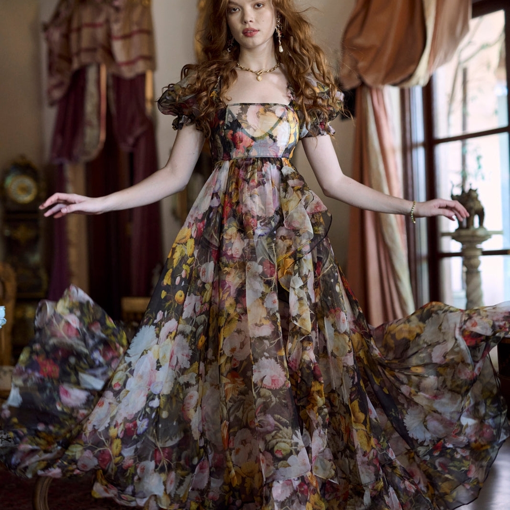 Selkie Multicolor Floral Maxi Dress